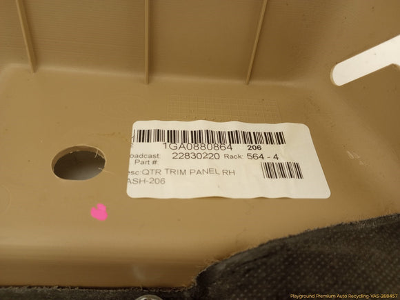 Cadillac CTS Passenger Right Rear Quarter Trim