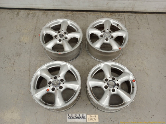 Mercedes SLK320 Set Of 4 Staggered Wheels 5 Spoke