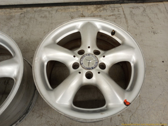 Mercedes SLK320 Set Of 4 Staggered Wheels 5 Spoke