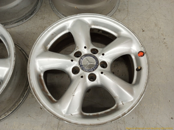 Mercedes SLK320 Set Of 4 Staggered Wheels 5 Spoke