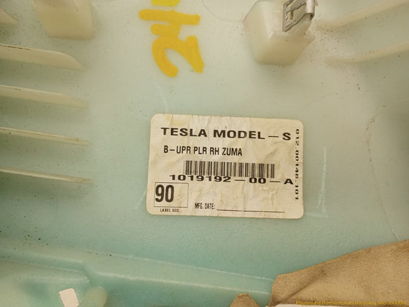 Tesla Model S Passenger Right Upper B Pillar Trim