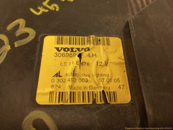 Volvo V50 Driver Left Head Lamp