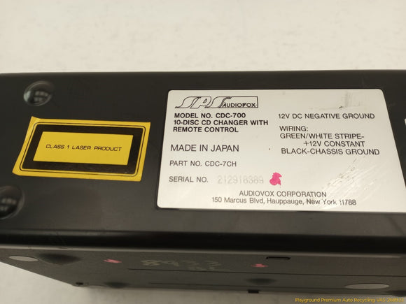 Cadillac Eldorado Aftermarket Audiovox 10-Disc CD Changer