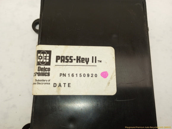 Cadillac Eldorado Anti Theft Pass Key Control Module