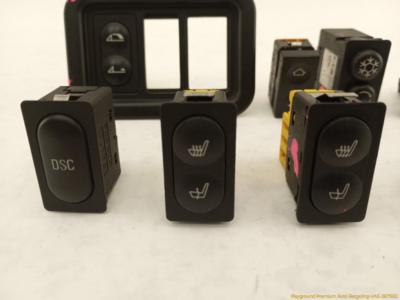 BMW Z3 Center Console Dash Switches Set