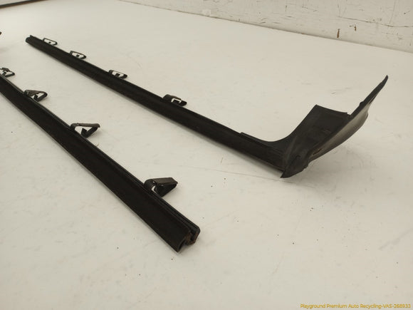 Cadillac Eldorado Pair Of Front Door Inner Window Seal Sweep Trims