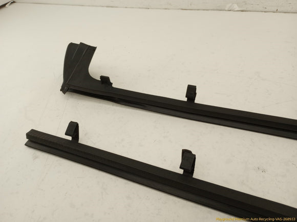 Cadillac Eldorado Pair Of Front Door Inner Window Seal Sweep Trims
