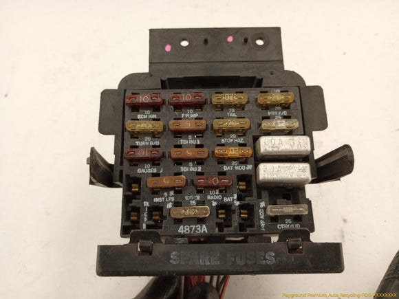 Pontiac Fiero Cabin Fuse Box