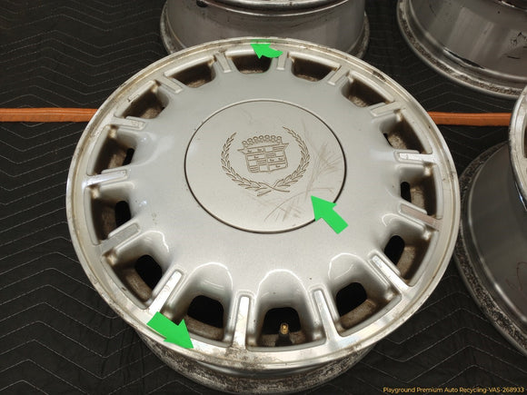 Cadillac Eldorado Set Of 4 Aluminum Wheels 14 Slot