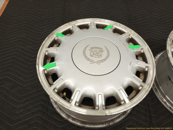 Cadillac Eldorado Set Of 4 Aluminum Wheels 14 Slot