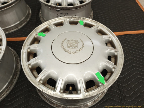 Cadillac Eldorado Set Of 4 Aluminum Wheels 14 Slot