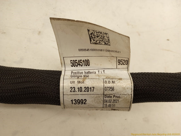 Alfa Romeo Giulia Positive Battery Cable Harness