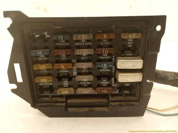 Corvette C4 Cabin Fuse Box