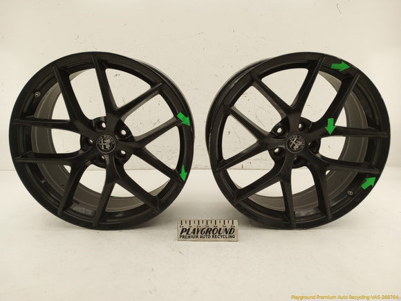 Alfa Romeo Stelvio Pair Of Alloy Wheels 5 Y Spoke