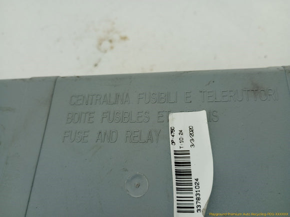 Alfa Romeo Stelvio Rear Right Cabin Fuse Box