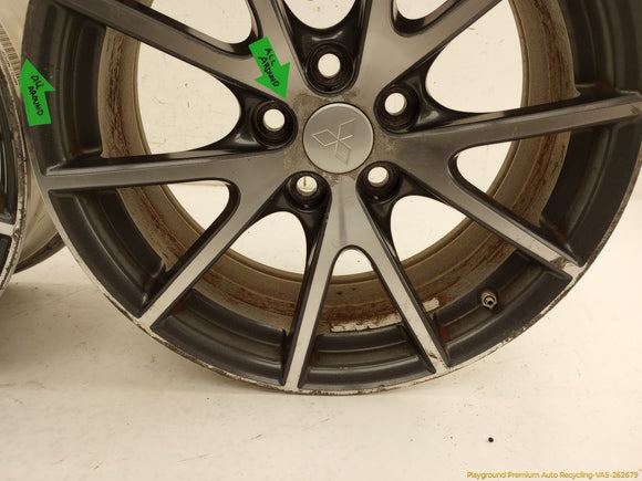 Mitsubishi Eclipse Pair Of Alloy Wheels 10 Spoke