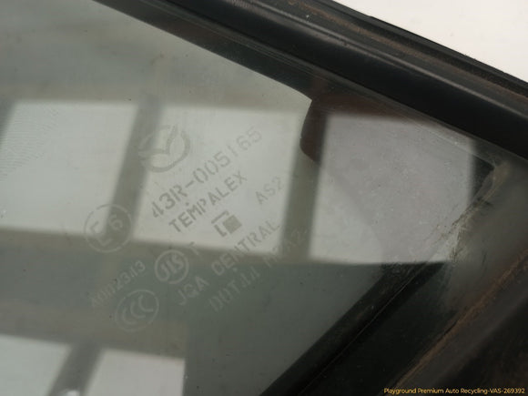 Mazda Speed3 Driver Rear Left Vent Glass