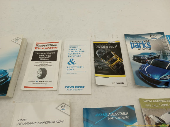 Mazda Speed3 Owner's Manual Kit