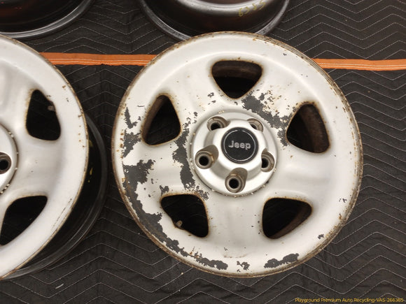 Jeep Cherokee Set Of 4 Steel Wheels 5 Spoke