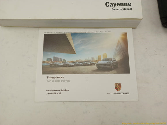 Porsche Cayenne Owner's Manual Set