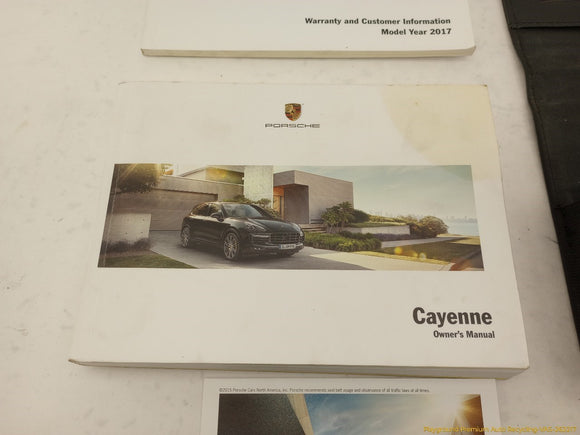 Porsche Cayenne Owner's Manual Set