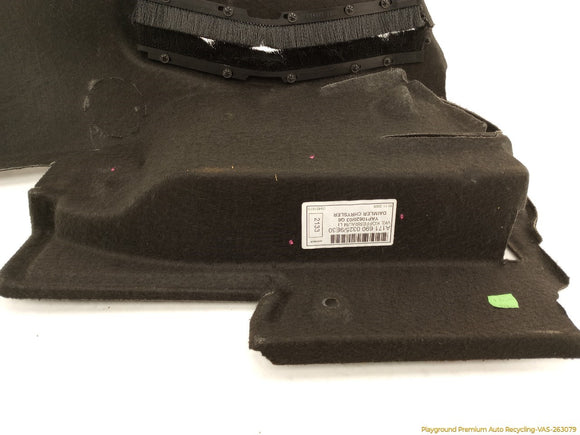 Mercedes SLK350 Driver Left Trunk Side Carpet Trim