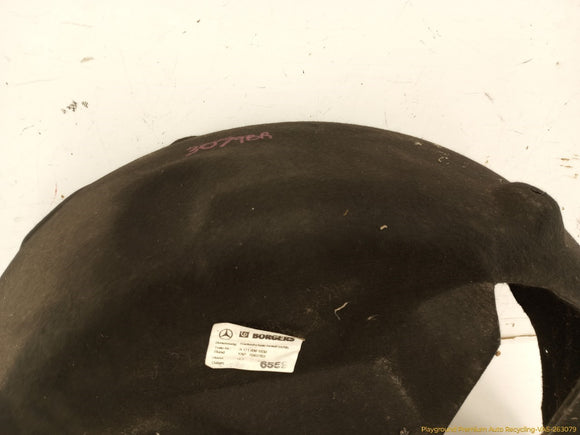 Mercedes SLK350 Passenger Right Rear Inner Fender Liner