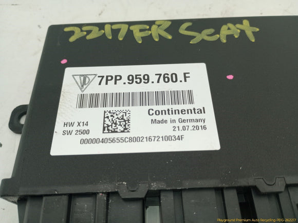 Porsche Cayenne Passenger Right Front Seat Control Module