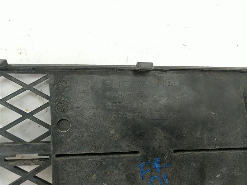 BMW 535I Front Bumper Lower Right Grille