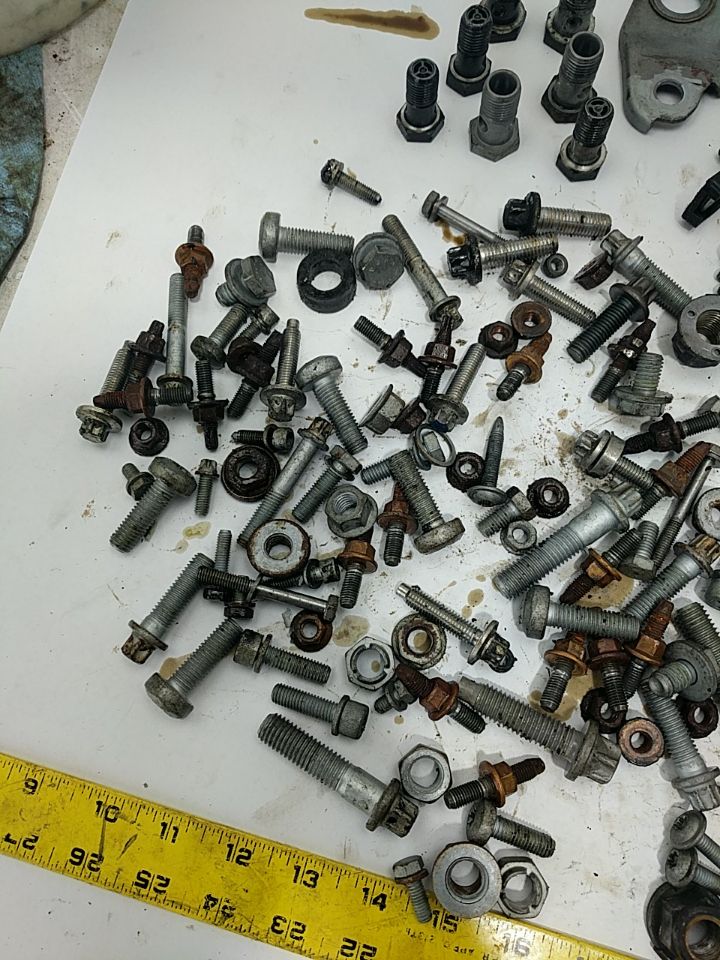 BMW 328I Random misc. Bolts from Complete Disassembly of 2007 328i AWD