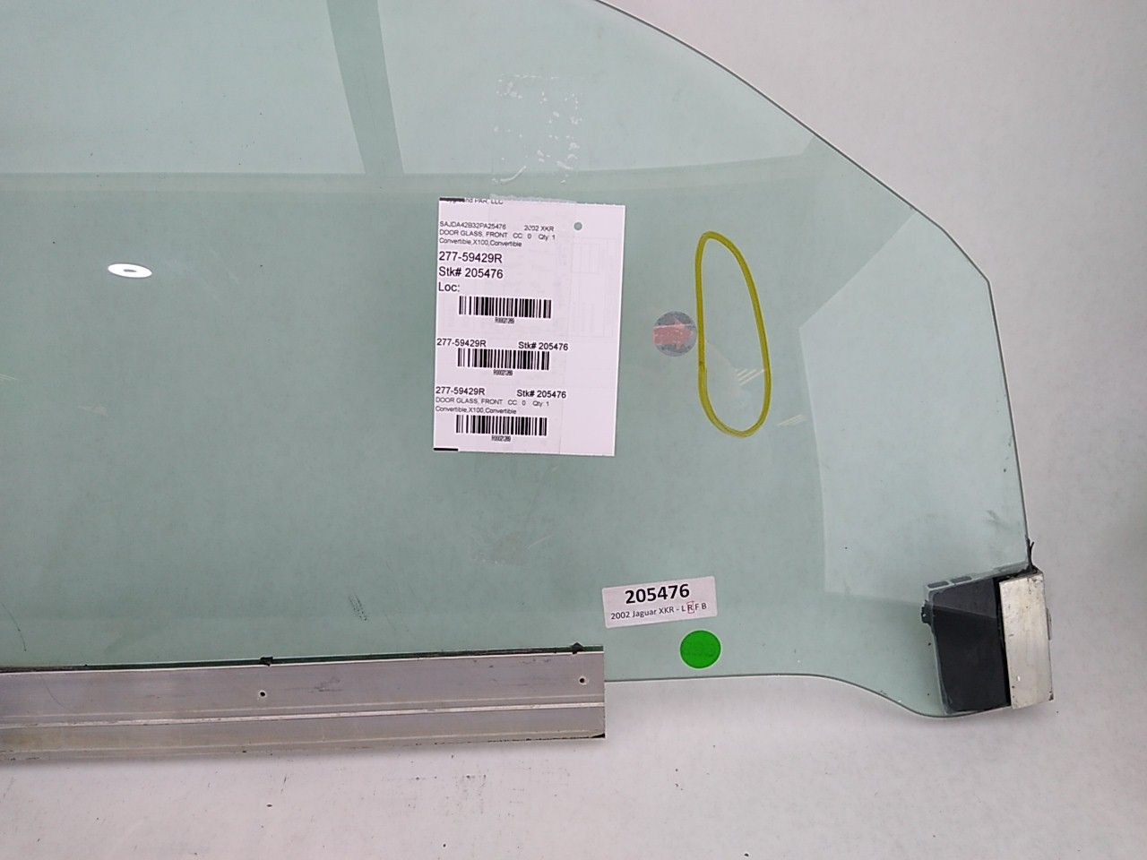 Jaguar XKR Front Right Door Glass