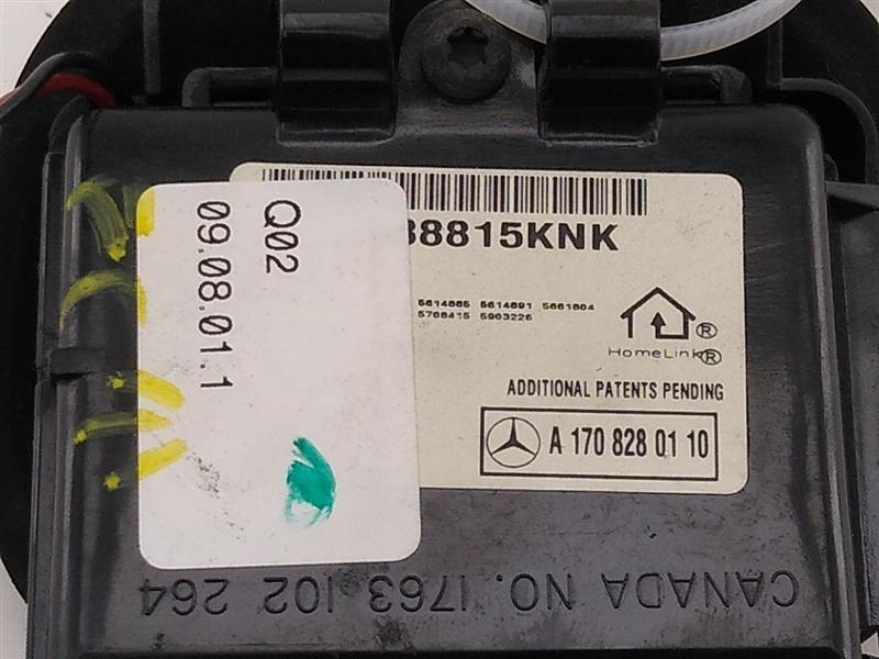 Mercedes SLK230 Homelink Garage Door Opener