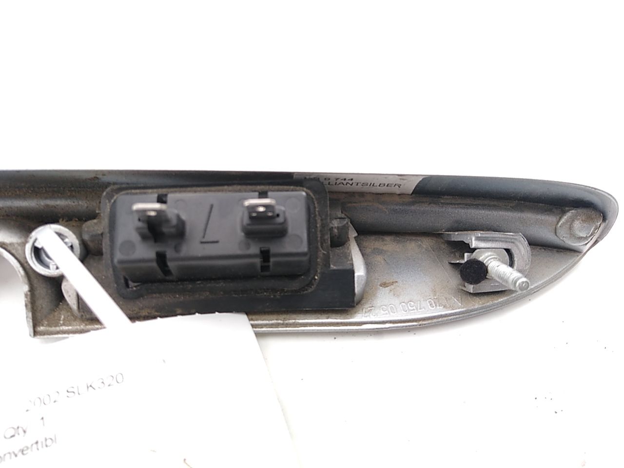 Mercedes SLK320 License Plate Light Trim Panel