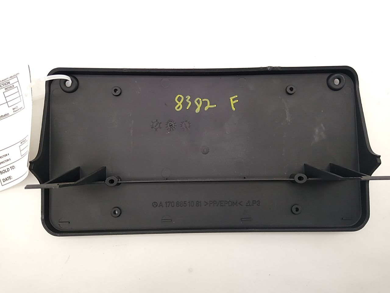 Mercedes SLK230 Front Bumper License Plate Bracket