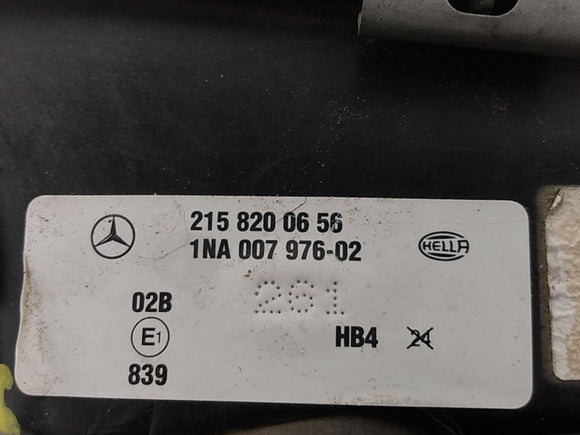 Mercedes SLK320 Front Bumper Right Fog Light