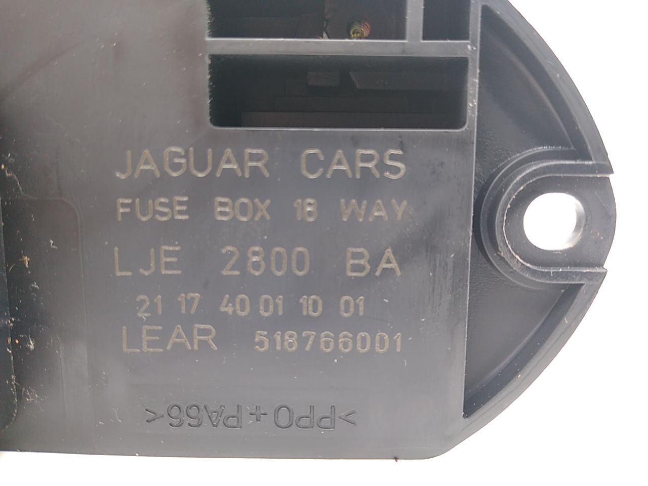 Jaguar XK8 Front Right Dash Fuse Box