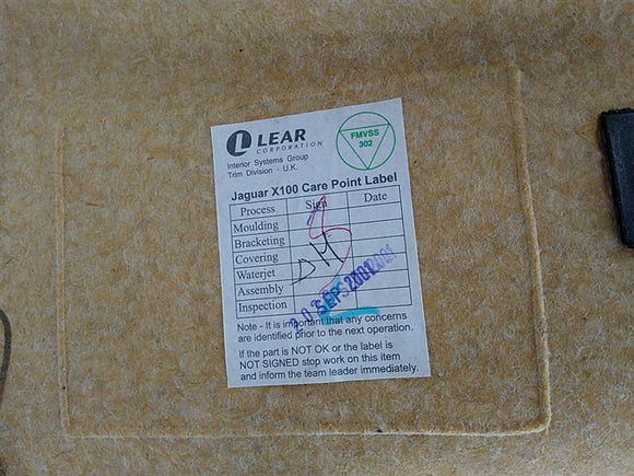 Jaguar XK8 Rear Left Interior Quarter Panel Trim