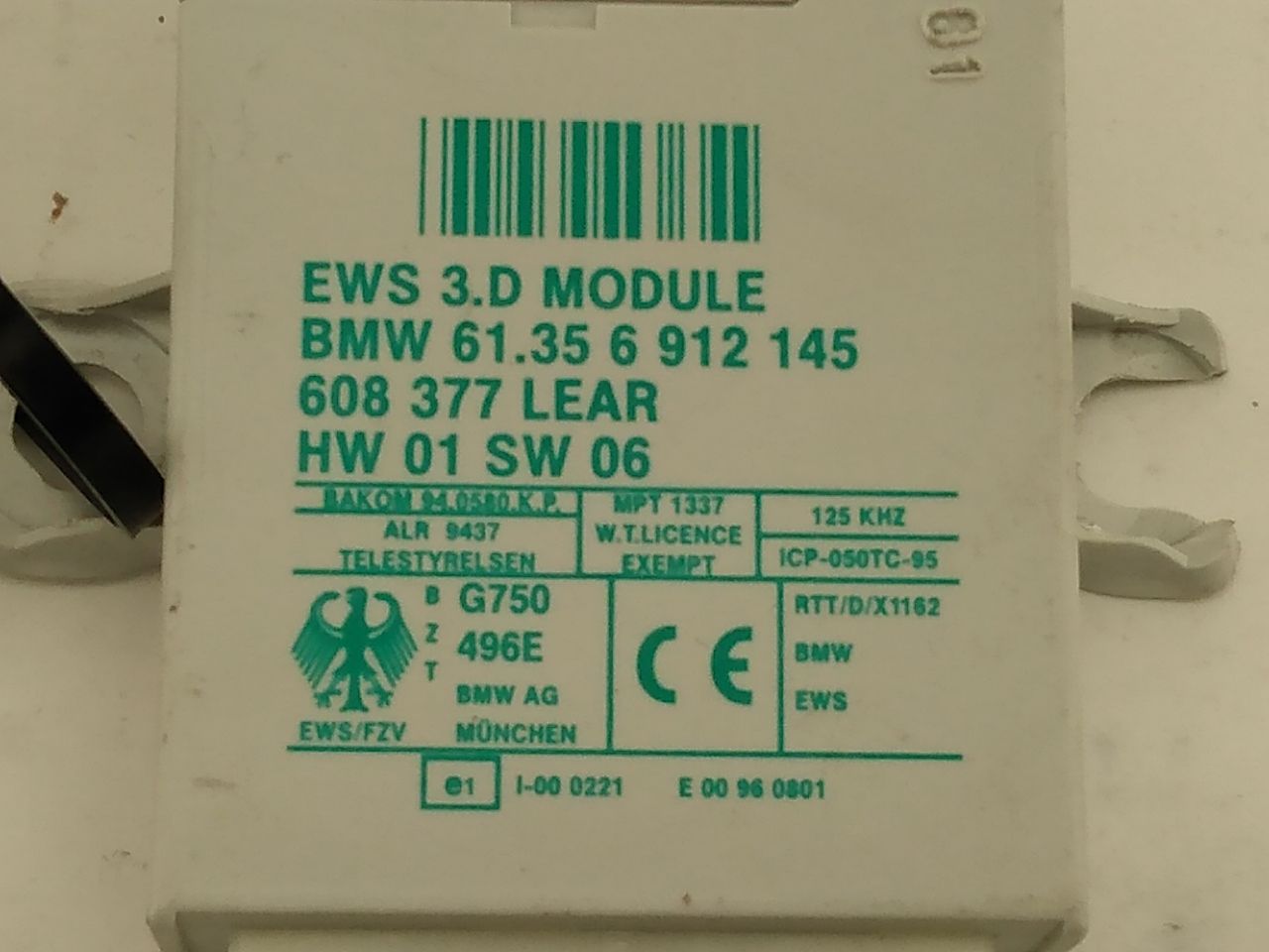 BMW Z3 Anti Theft Immobilizer Control Unit - 0