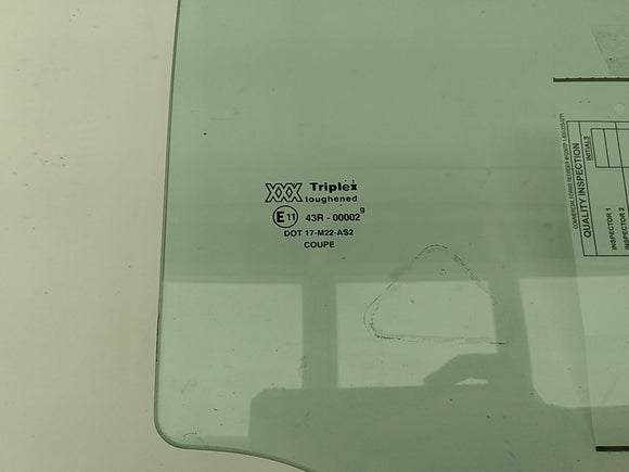 Jaguar XK8 Front Right Door Window