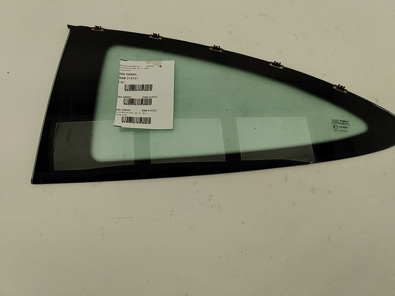 Jaguar XK8 Rear Left Quarter Glass