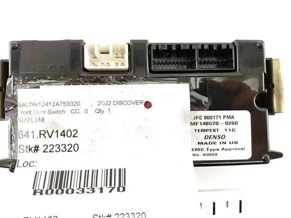 Land Rover Discovery Center Console Climate Control Panel