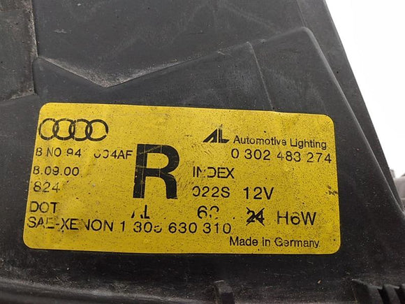 Audi TT *AS-IS* Right Headlight Assembly