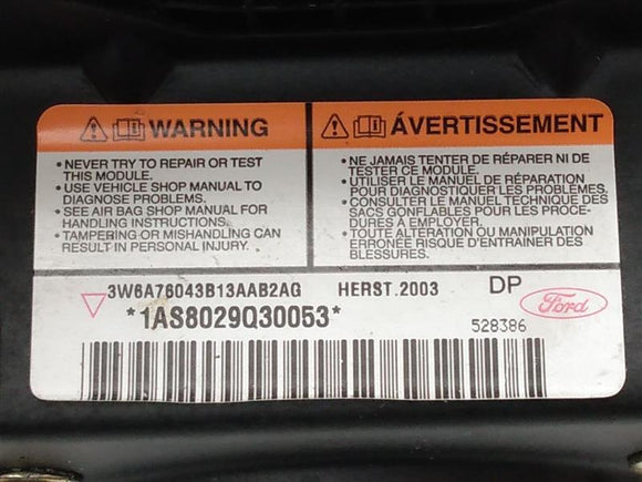 Ford Thunderbird Front Left Steering Wheel Air Bag