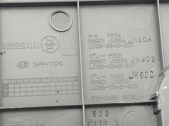 Infiniti G37 Front Left Fuse Dash Panel