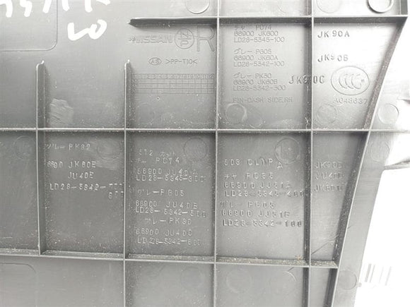 Infiniti G37 Right Lower Kick Panel