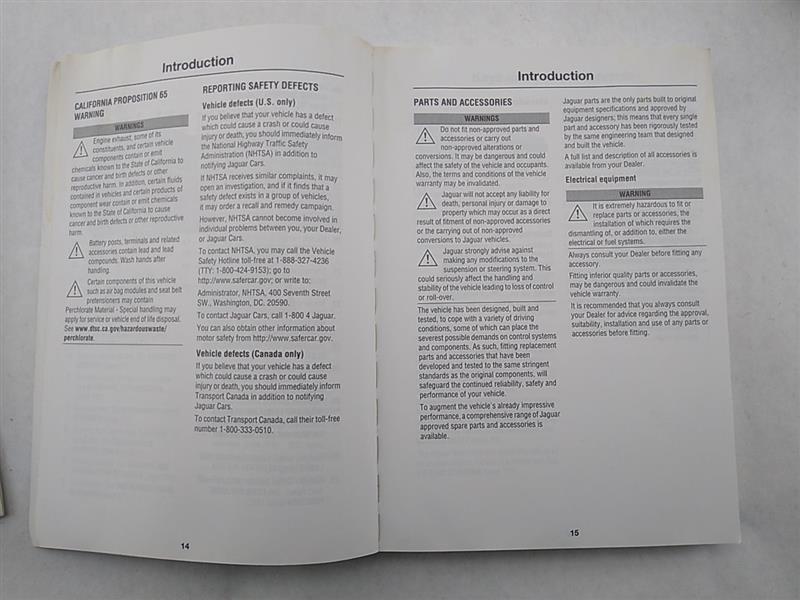 Jaguar XF Owner's Manual