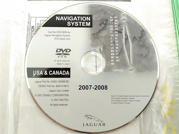 Jaguar XF GPS Navigation CD