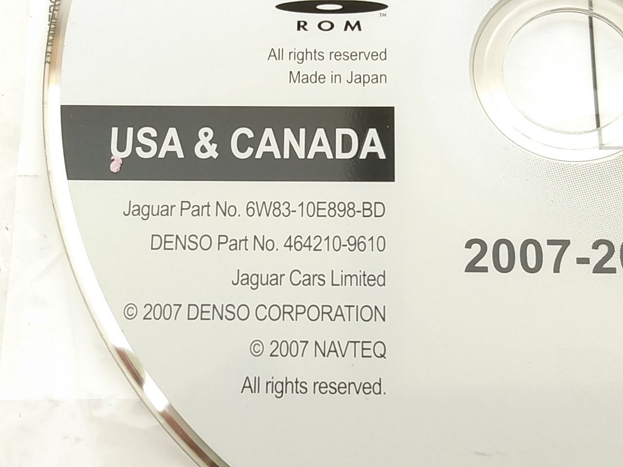 Jaguar XF GPS Navigation CD