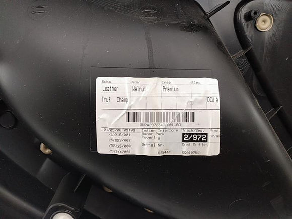 Jaguar XF Rear Right Door Panel