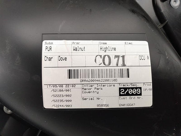 Jaguar XF Rear Right Door Panel